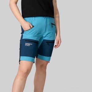 Scandinavian Explorer Women's Blue Hiking Shorts - S